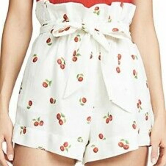 FARM Rio Pants - FARM Rio Mini Pitanga Paperbag Linen Blend Shorts NWT